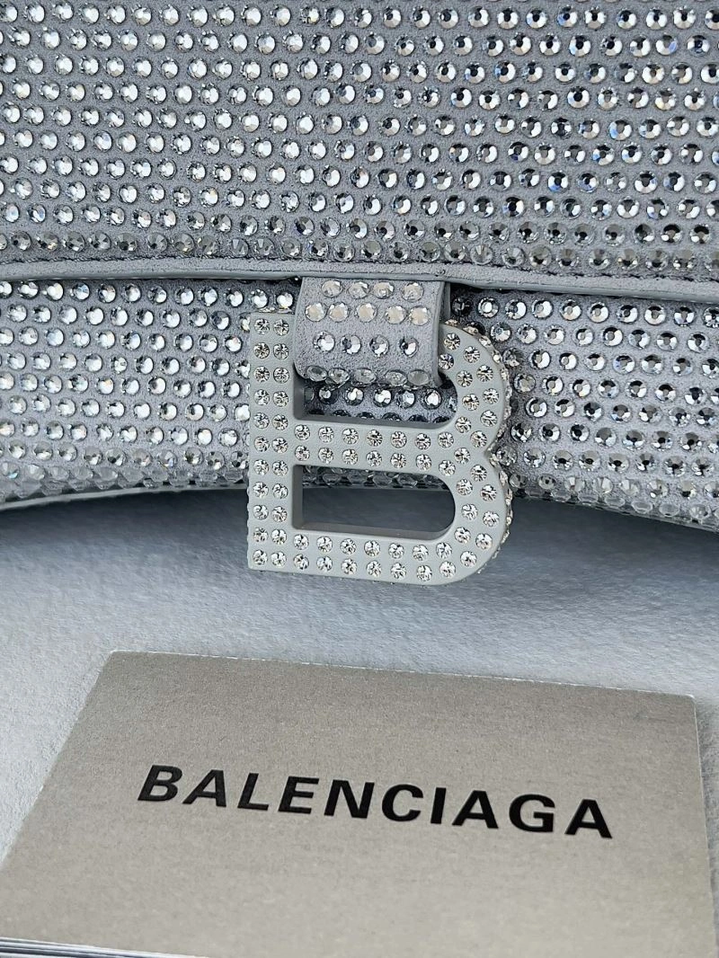 Compact Balenciaga Sparkling Diamond Hourglass Bag - Shimmering Elegance 66956