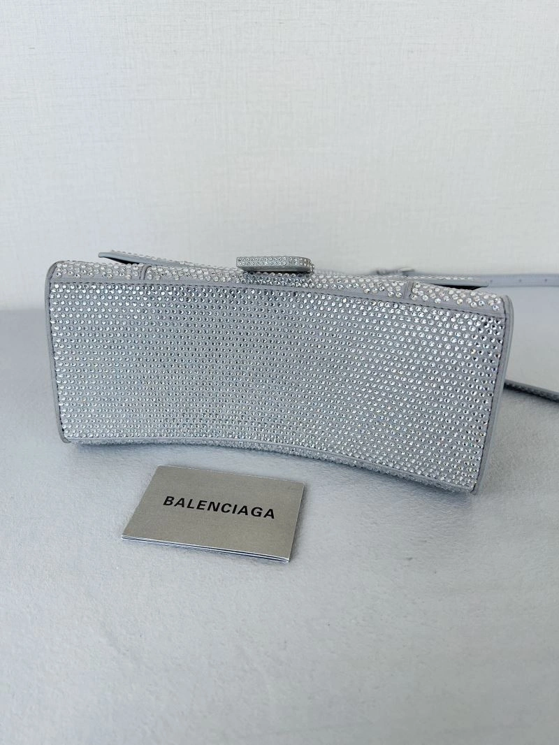 Compact Balenciaga Sparkling Diamond Hourglass Bag - Shimmering Elegance 66956
