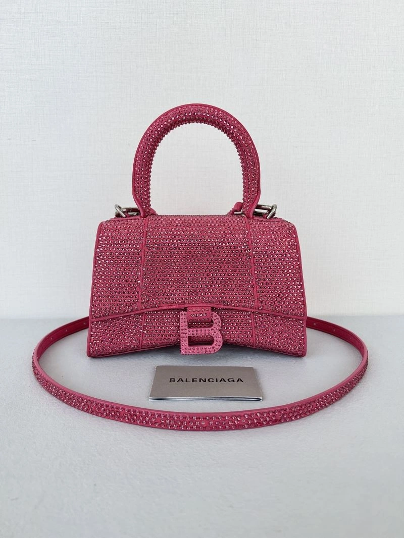 Unique Balenciaga Sparkling Hourglass Diamond Bag - Ultimate Glamour Accessory 66970