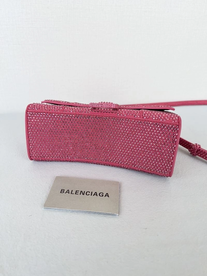 Unique Balenciaga Sparkling Hourglass Diamond Bag - Ultimate Glamour Accessory 66970