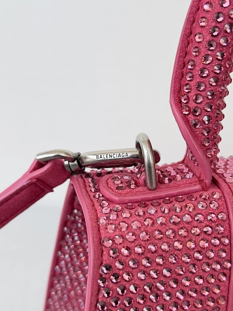 Unique Balenciaga Sparkling Hourglass Diamond Bag - Ultimate Glamour Accessory 66970