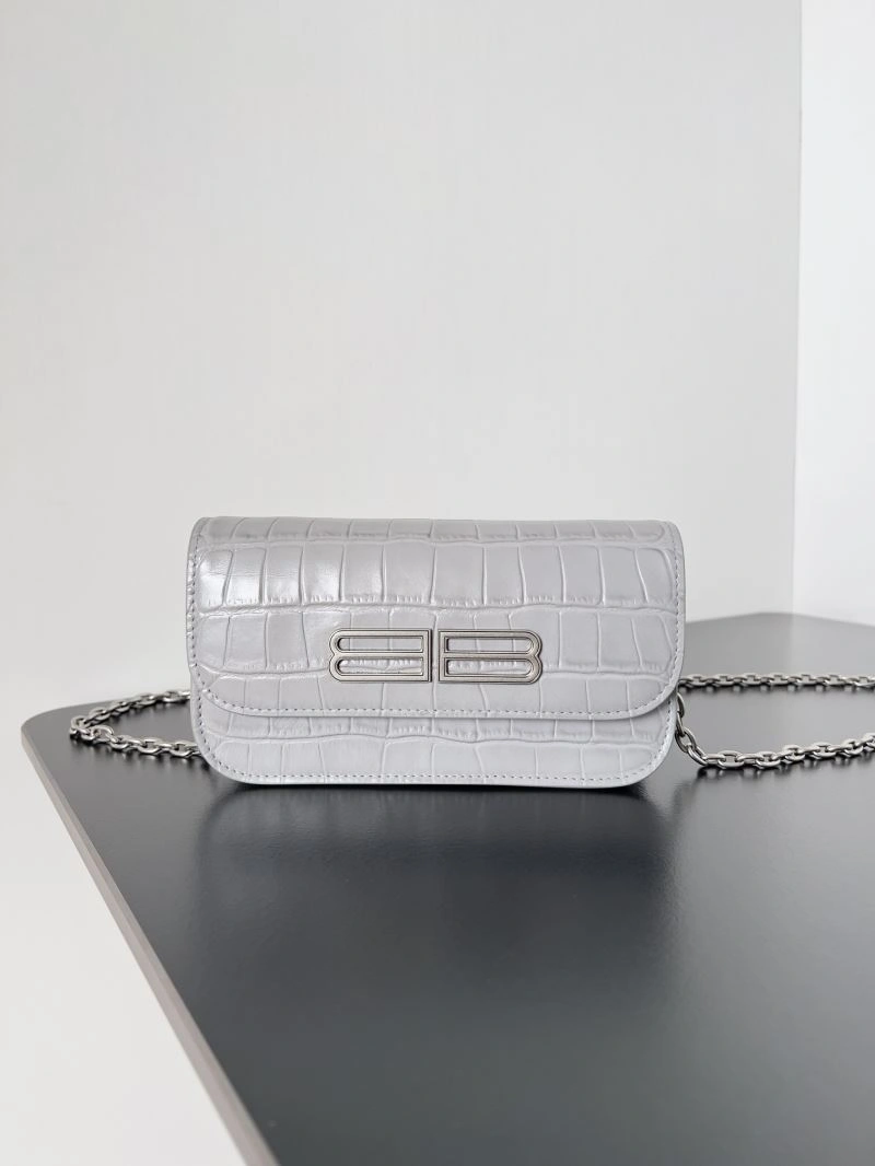 Balenciaga Spring 2022 Gossip Crossbody Bag with Double B Logo SmoothTexture 78617