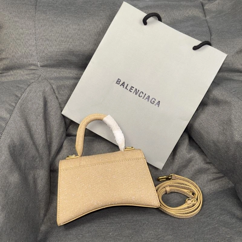 Sleek Balenciaga Starry Gold XS Shiny Hourglass Bag -  Chic 69978