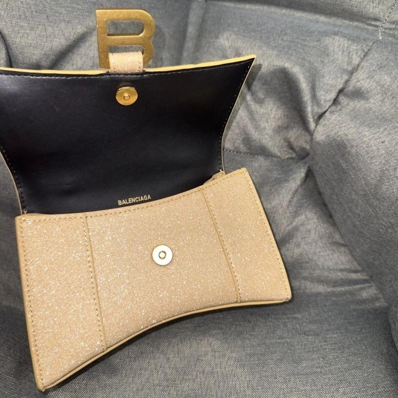 Sleek Balenciaga Starry Gold XS Shiny Hourglass Bag -  Chic 69978