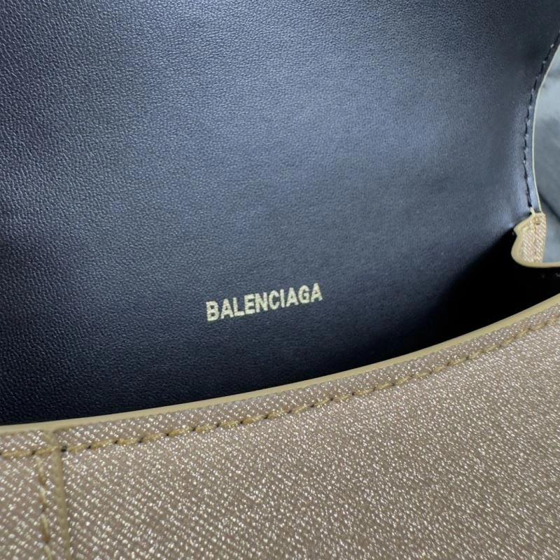 Sleek Balenciaga Starry Gold XS Shiny Hourglass Bag -  Chic 69978