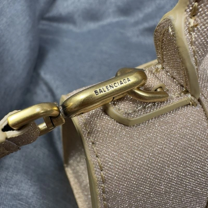 Sleek Balenciaga Starry Gold XS Shiny Hourglass Bag -  Chic 69978