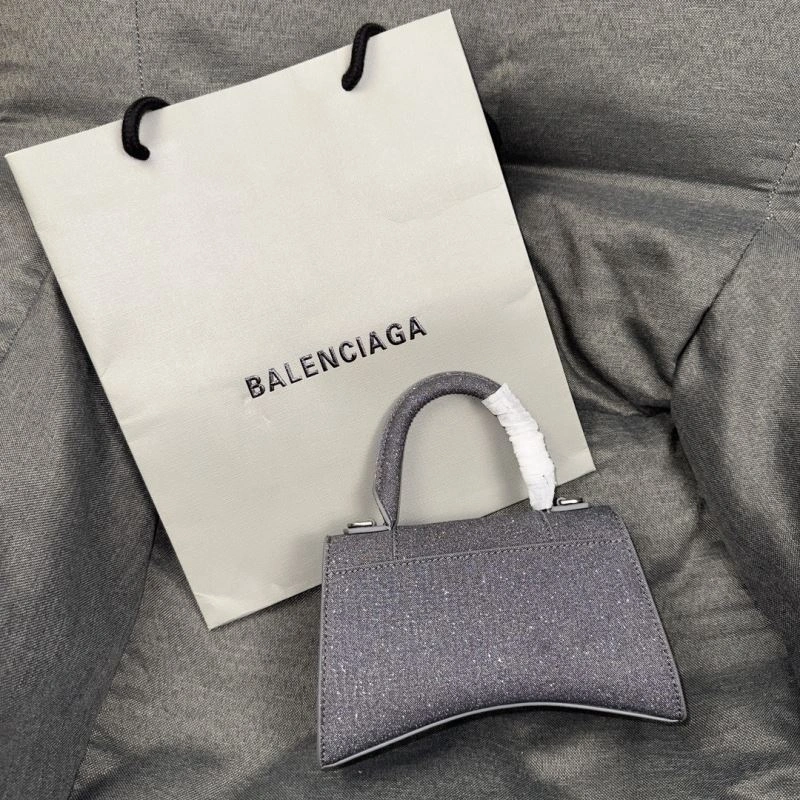 Balenciaga Starry Gray Mini Hourglass Bag with Metallic Detail Classic 70060