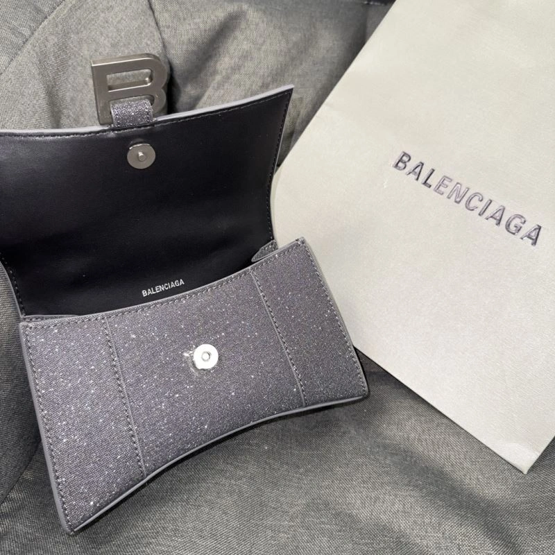 Balenciaga Starry Gray Mini Hourglass Bag with Metallic Detail Classic 70060