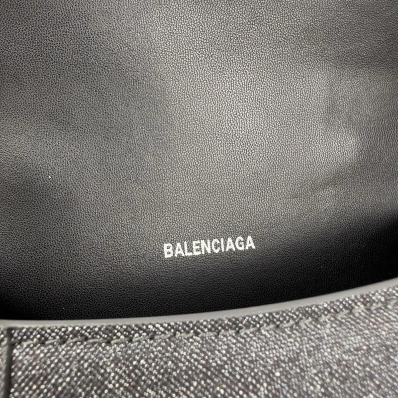 Balenciaga Starry Gray Mini Hourglass Bag with Metallic Detail Classic 70060