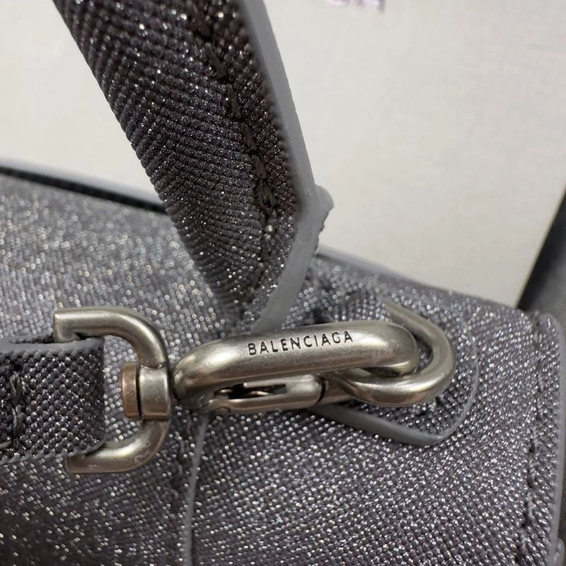 Balenciaga Starry Gray Mini Hourglass Bag with Metallic Detail Classic 70060