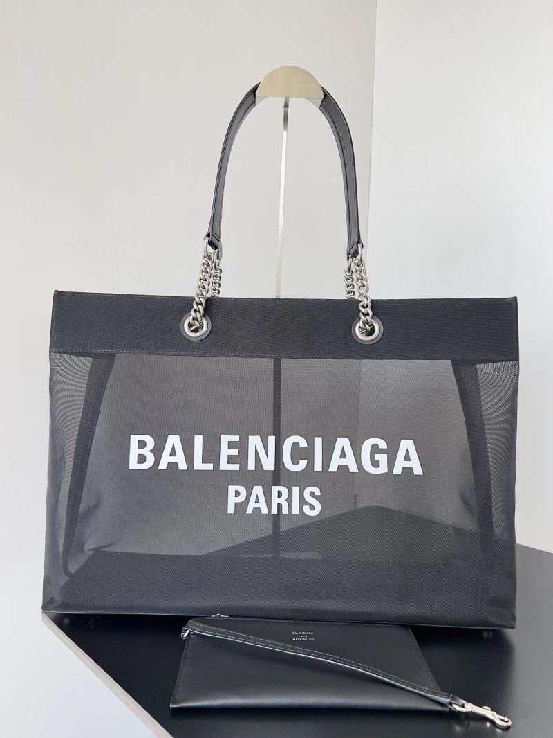SoftTouch Balenciaga Summer 23 Duty Free Mesh Tote Bag with  Pouch 78581