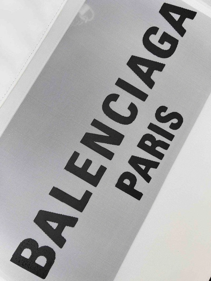 Balenciaga Summer Runway Mesh Tote Bag with Leather-Chain Strap DailyWear 78578