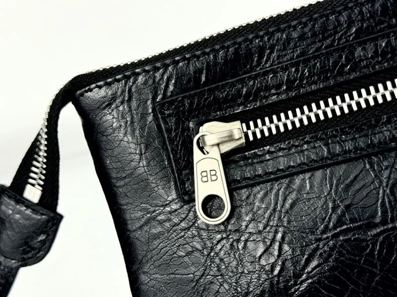 Original Balenciaga Superbusy  Lambskin Shoulder Clutch Bag 38245
