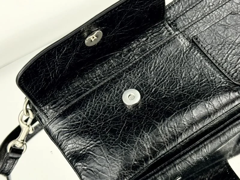Original Balenciaga Superbusy  Lambskin Shoulder Clutch Bag 38245