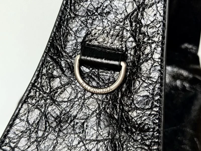 Balenciaga Superbusy Vintage Lambskin Motorcycle Tote Bag Tailored 38292