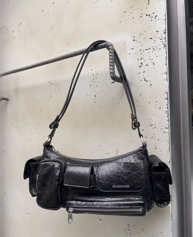 Balenciaga Superbusy Vintage Lambskin Shoulder Bag FastDry 38288