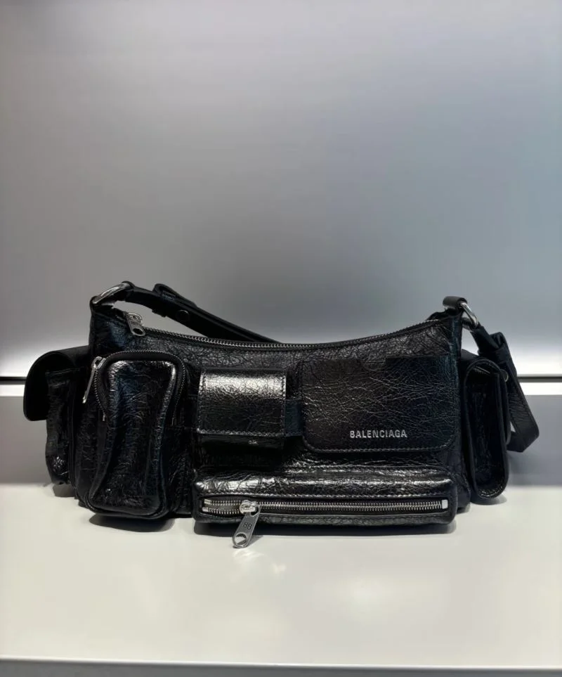 Balenciaga Superbusy Vintage Lambskin Shoulder Bag FastDry 38288