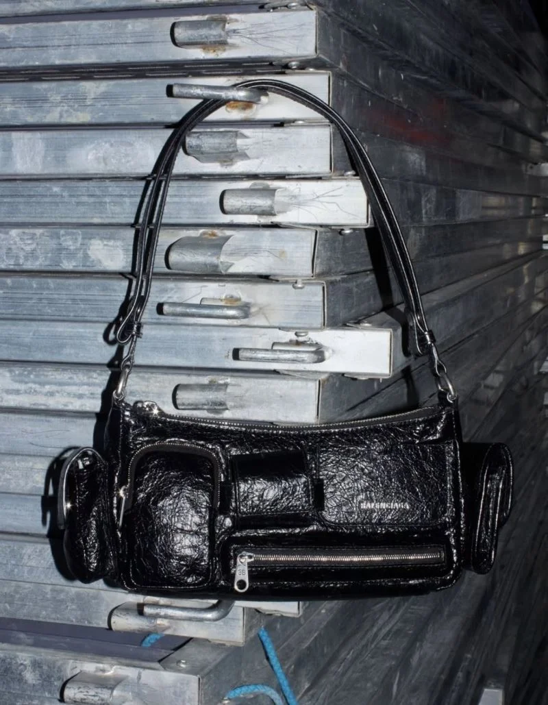 Balenciaga Superbusy Vintage Lambskin Shoulder Bag FastDry 38288