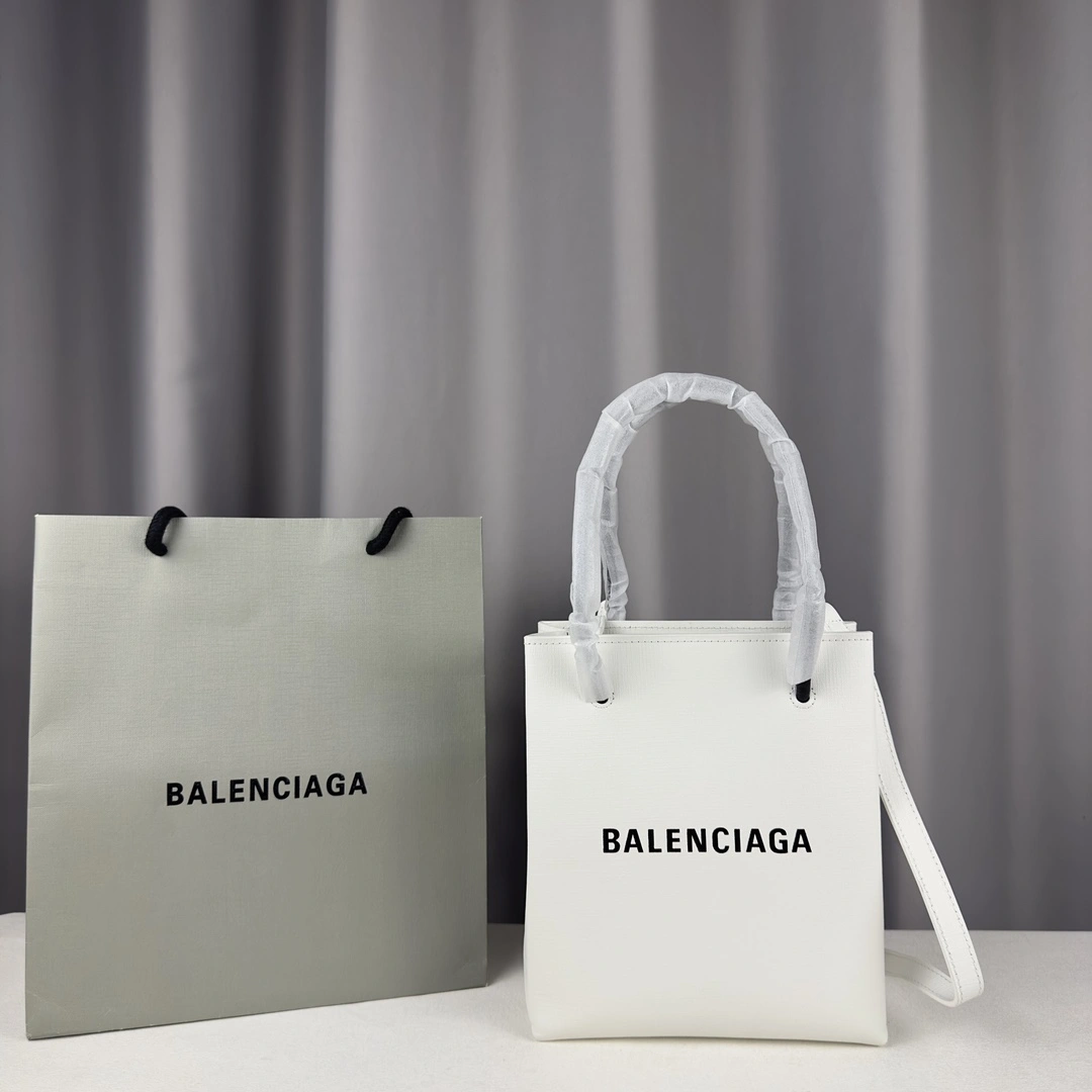 WaterResistant Balenciaga Toothpick-Patterned Calfskin Square Bag with Straps 60874