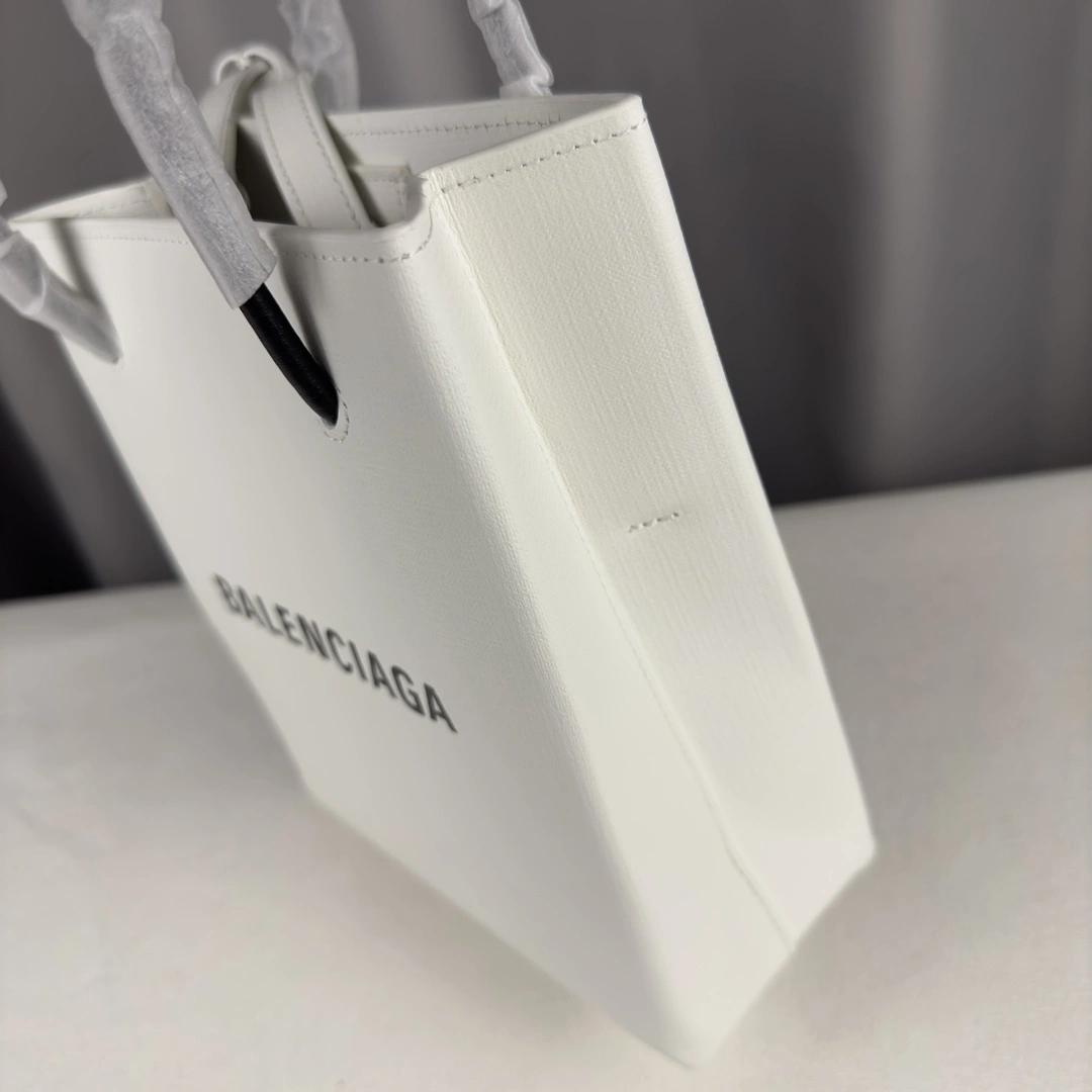 WaterResistant Balenciaga Toothpick-Patterned Calfskin Square Bag with Straps 60874
