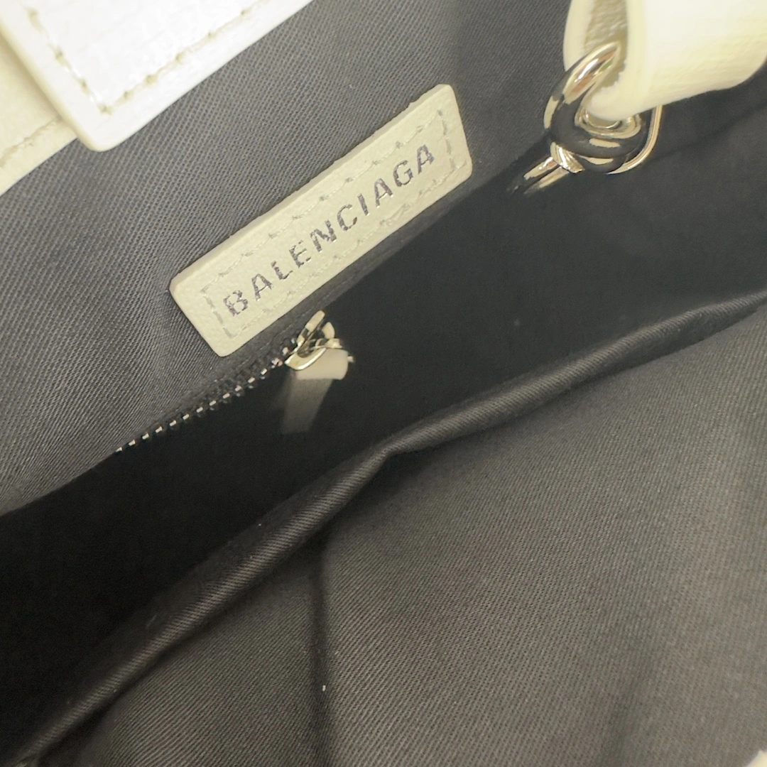 WaterResistant Balenciaga Toothpick-Patterned Calfskin Square Bag with Straps 60874