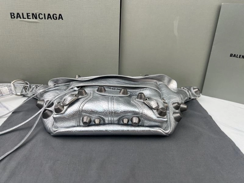 Balenciaga  Unisex Motorcycle Folding Waist Bag - Street Style StreetReady 78563