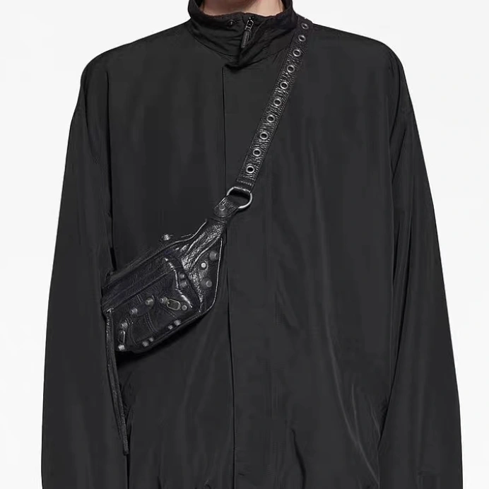 Balenciaga  Unisex Motorcycle Folding Waist Bag - Street Style StreetReady 78563