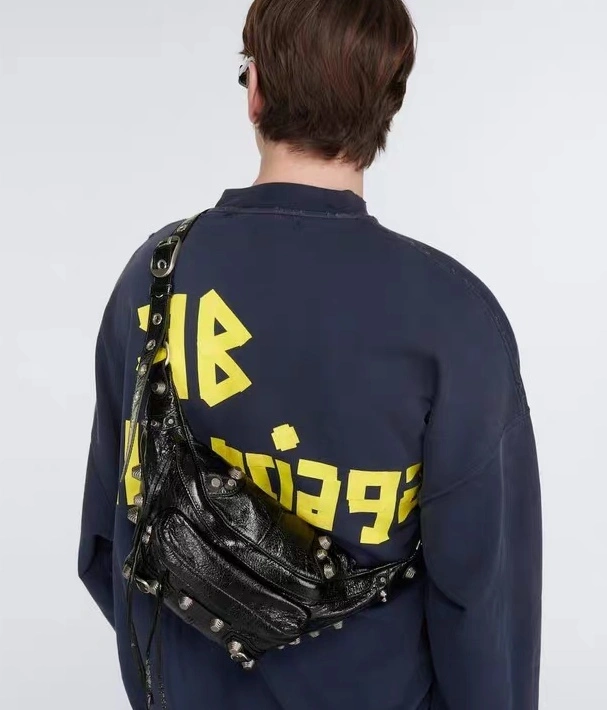 ZeroBulk Balenciaga  Street Style Motorcycle Folding Waist Bag - 20x5x19cm 78564