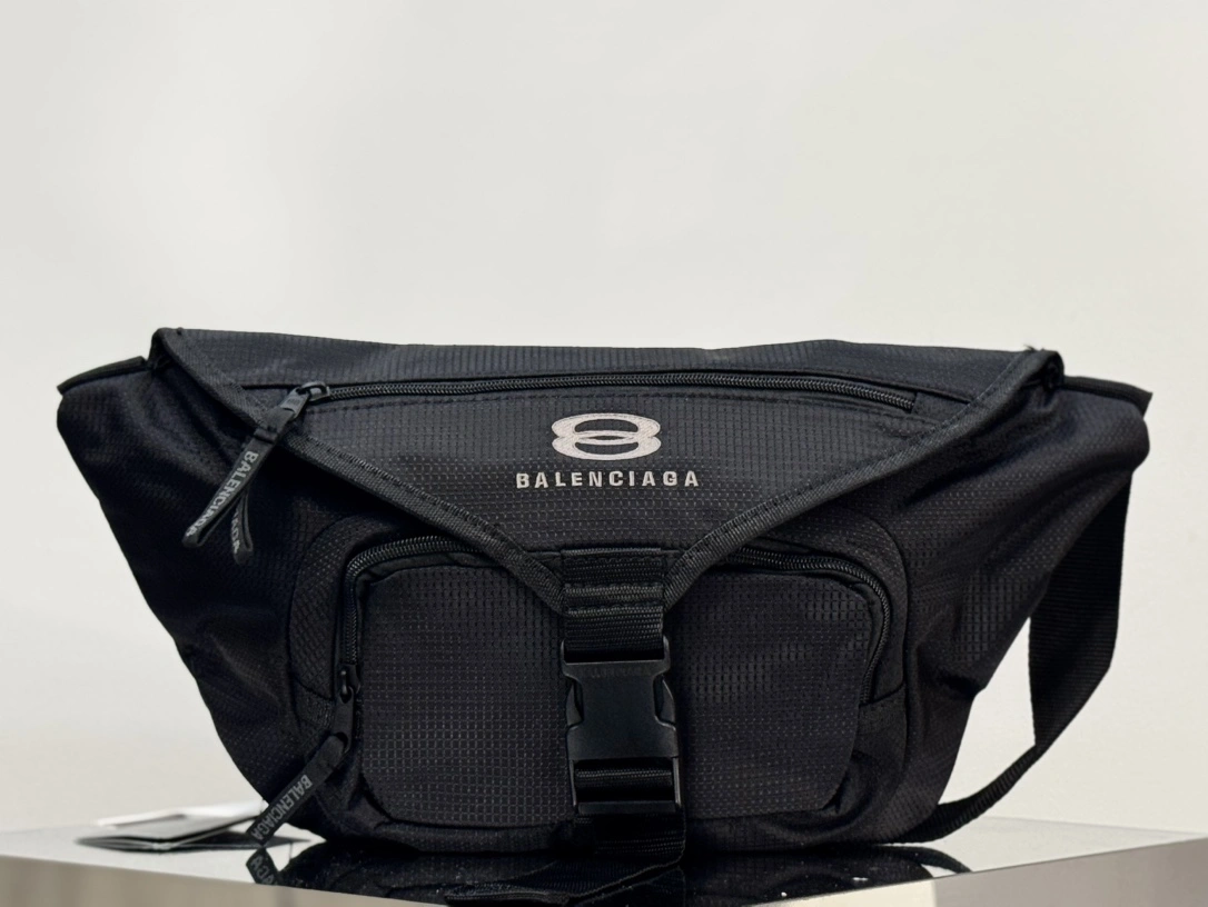 Balenciaga Unity Sport Icon Nylon Waist Bag with Adjustable Strap Comfortable 60862
