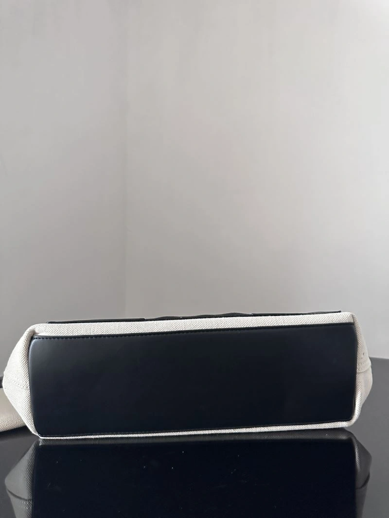 Balenciaga  Navy Canvas Tote with Leather Accents - 30cm Vibrant 67007