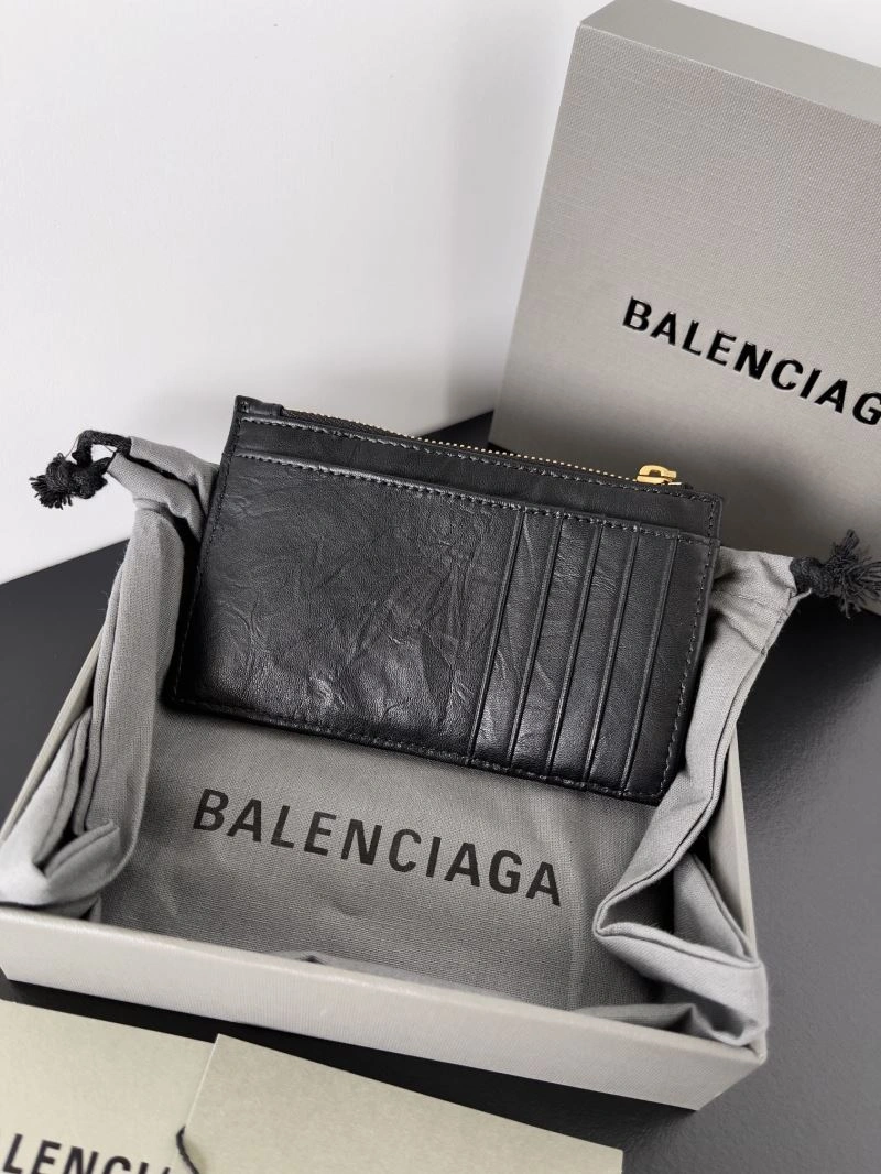 AllSeason Balenciaga Vintage B-Logo Quilted Coin Purse Wallet 69908