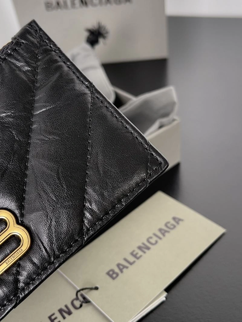 AllSeason Balenciaga Vintage B-Logo Quilted Coin Purse Wallet 69908