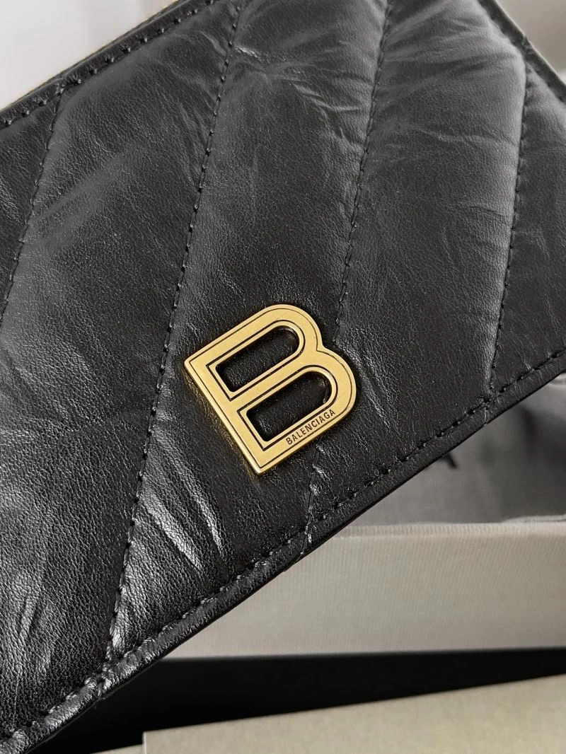 AllSeason Balenciaga Vintage B-Logo Quilted Coin Purse Wallet 69908