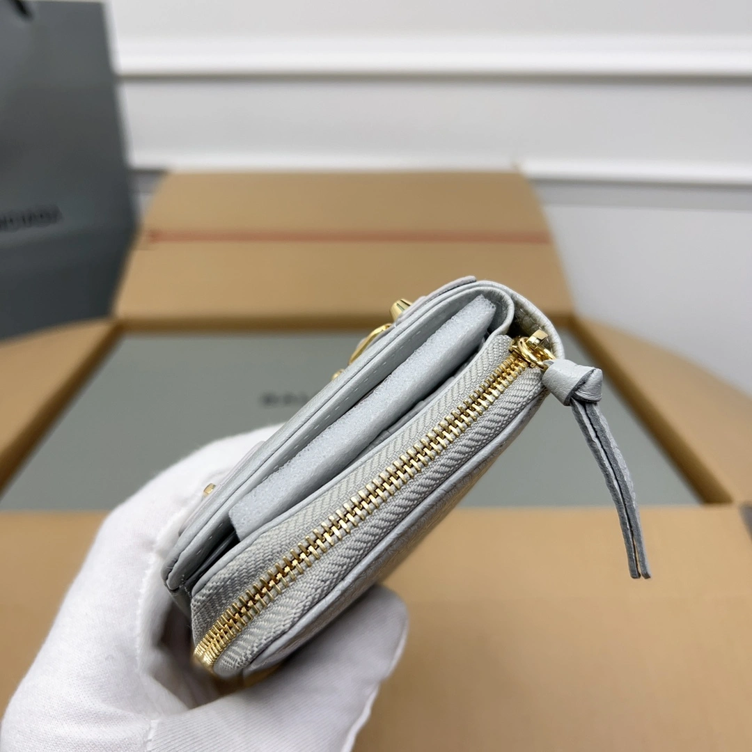 Balenciaga Vintage Cracked Leather  Card Holder EyeCatching 60850