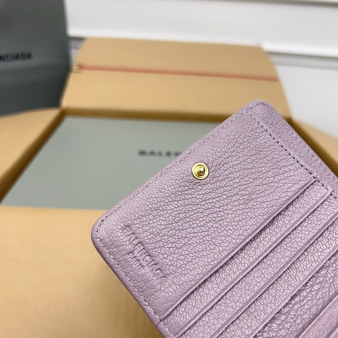 Balenciaga Vintage Light Purple Goatskin  Wallet TravelReady 60841