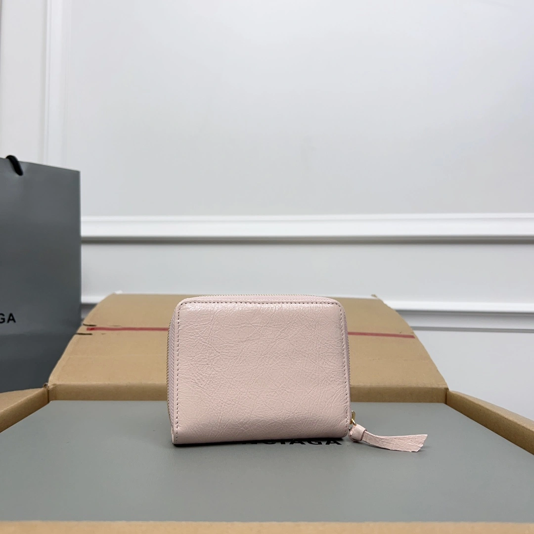 Balenciaga Vintage Pink Lambskin  Card Holder Wallet TechFriendly 60845