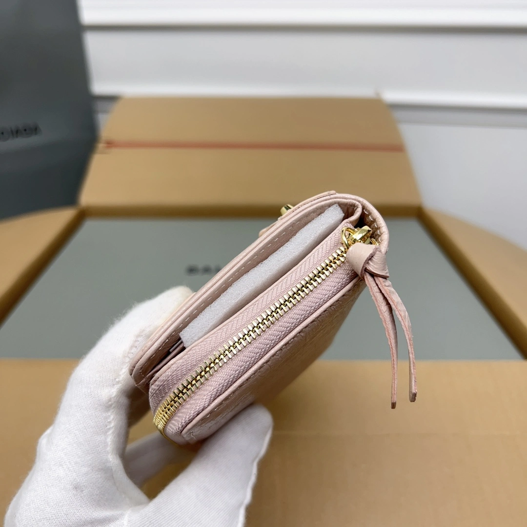 Balenciaga Vintage Pink Lambskin  Card Holder Wallet TechFriendly 60845