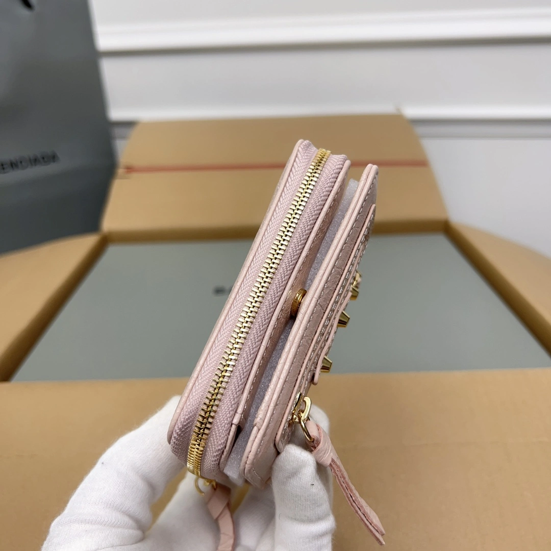 Balenciaga Vintage Pink Lambskin  Card Holder Wallet TechFriendly 60845