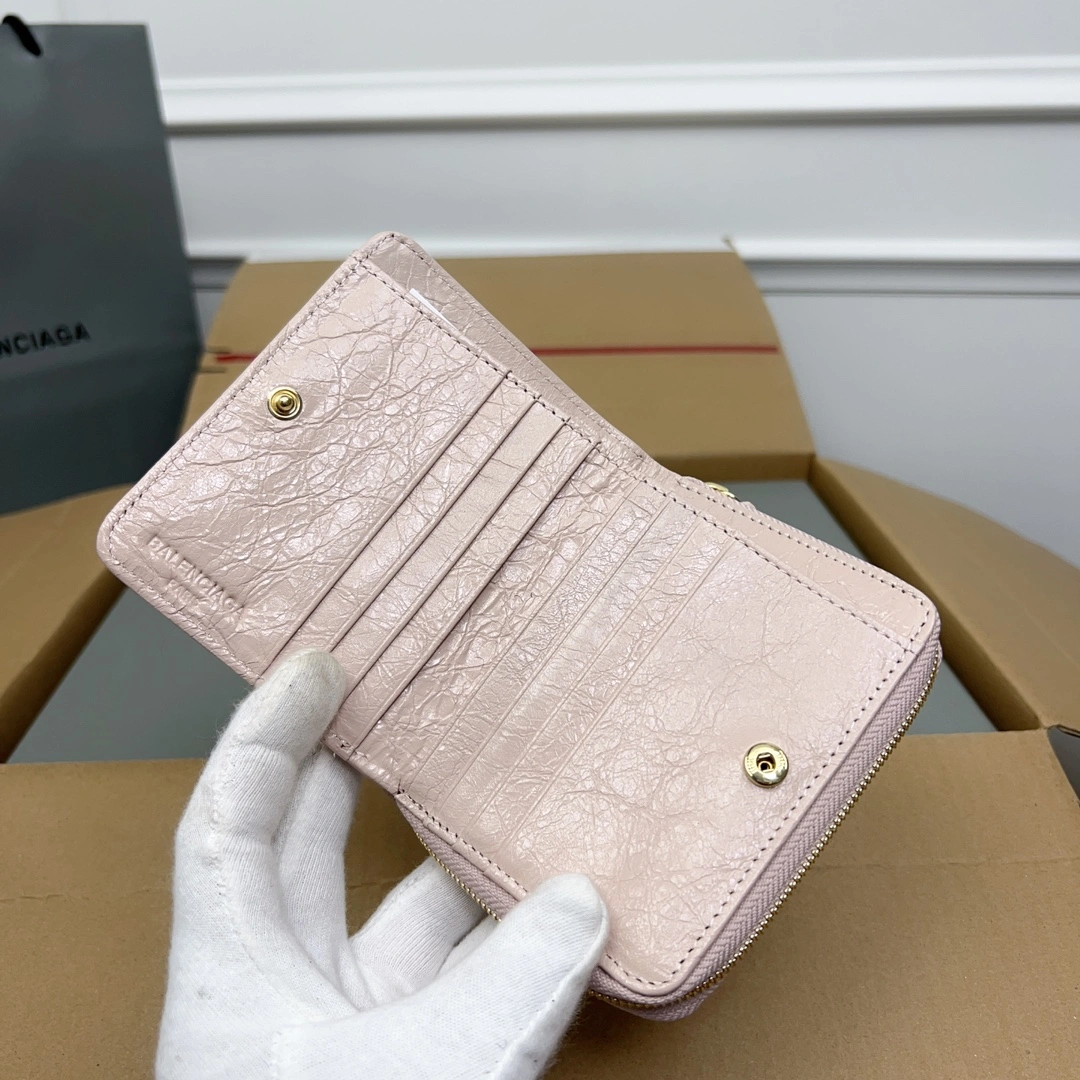 Balenciaga Vintage Pink Lambskin  Card Holder Wallet TechFriendly 60845