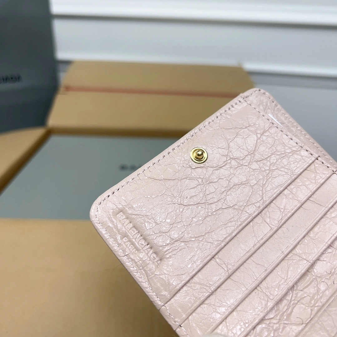 Balenciaga Vintage Pink Lambskin  Card Holder Wallet TechFriendly 60845