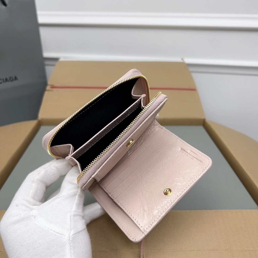 Balenciaga Vintage Pink Lambskin  Card Holder Wallet TechFriendly 60845