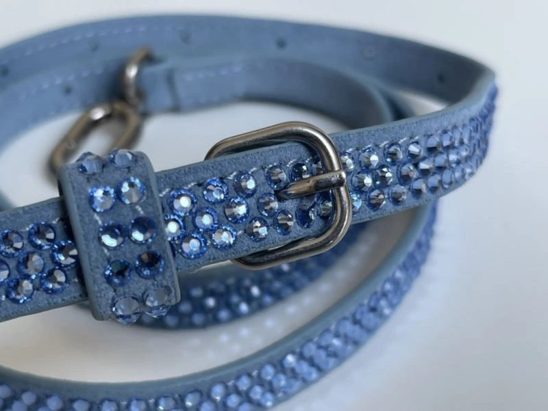 Balenciaga Water Blue Rhinestone Hourglass Bag FashionForward 72588