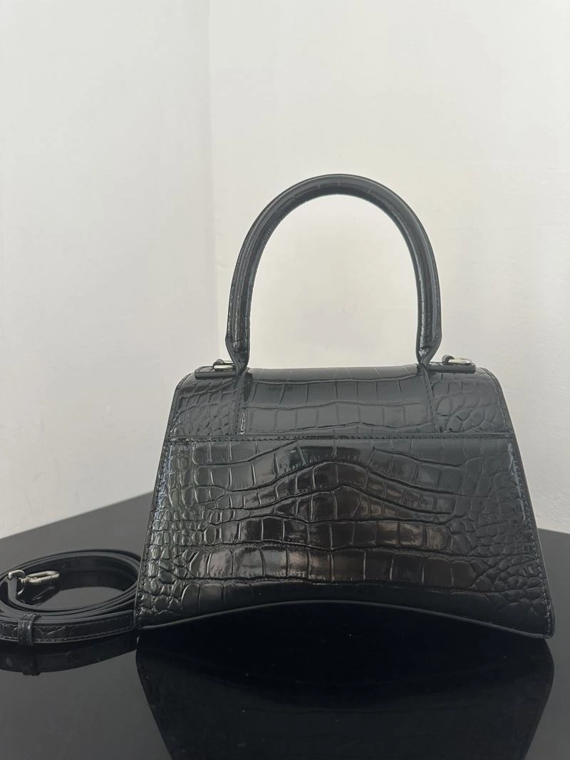 Balenciaga XS Crocodile-Patterned Leather Hourglass Bag AllSeason 72604