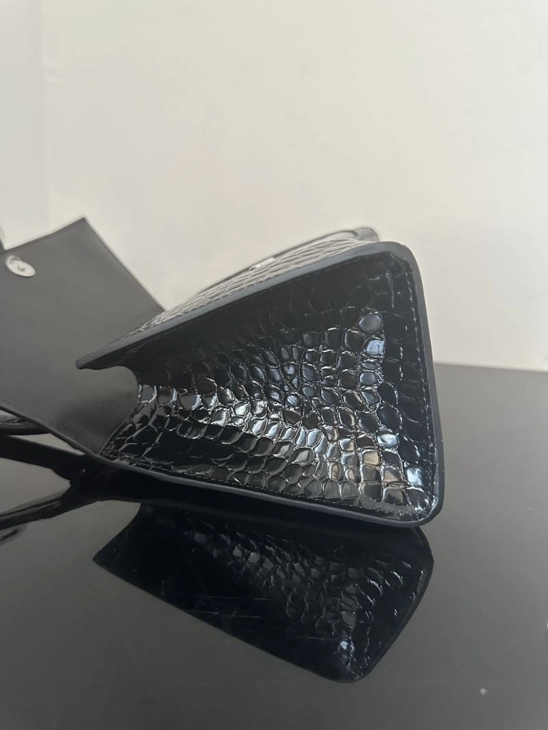 Balenciaga XS Crocodile-Patterned Leather Hourglass Bag AllSeason 72604