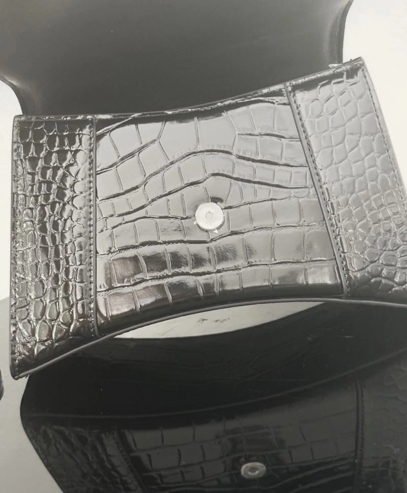 Balenciaga XS Crocodile-Patterned Leather Hourglass Bag AllSeason 72604