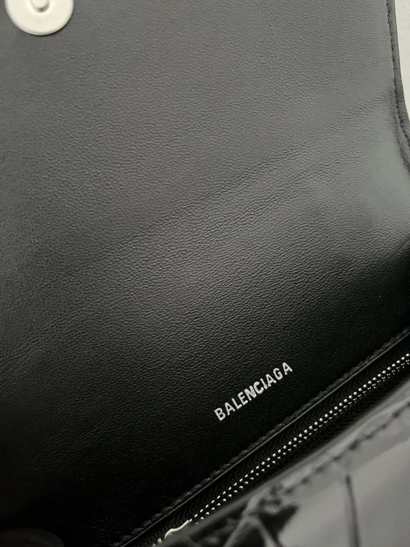 Balenciaga XS Crocodile-Patterned Leather Hourglass Bag AllSeason 72604