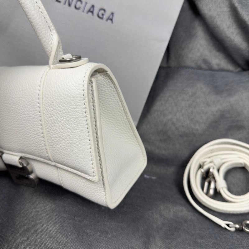 EasyCare Balenciaga XS Hourglass Bag in White Lychee Pattern 69983