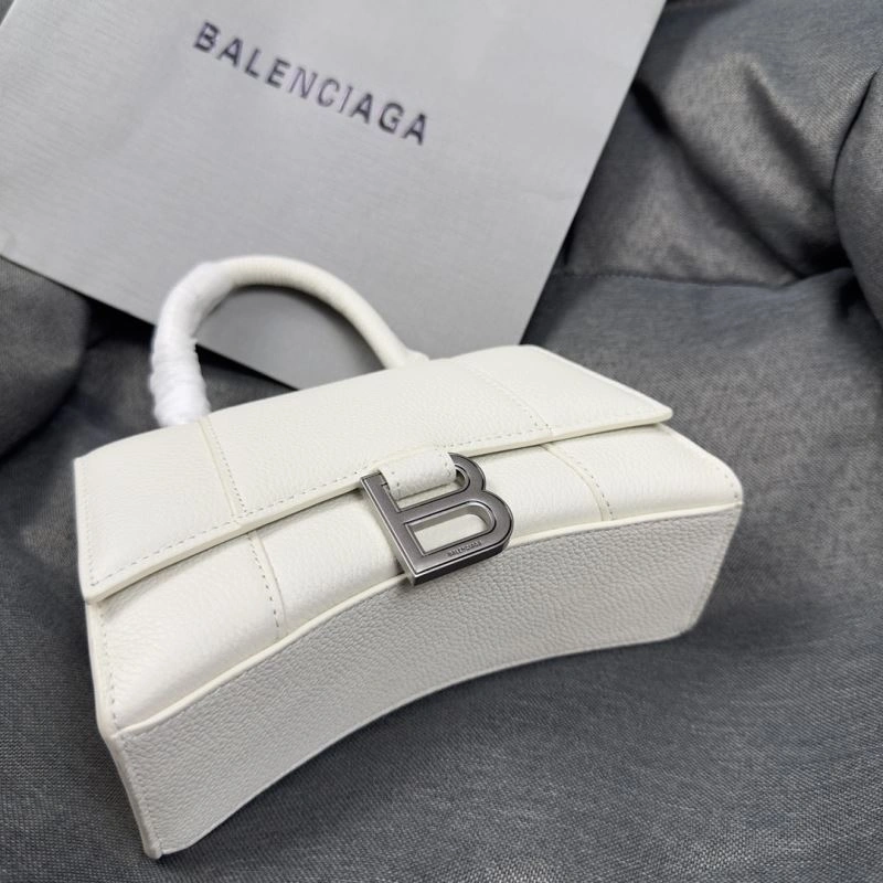 EasyCare Balenciaga XS Hourglass Bag in White Lychee Pattern 69983