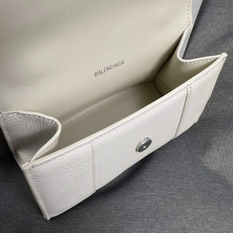 EasyCare Balenciaga XS Hourglass Bag in White Lychee Pattern 69983
