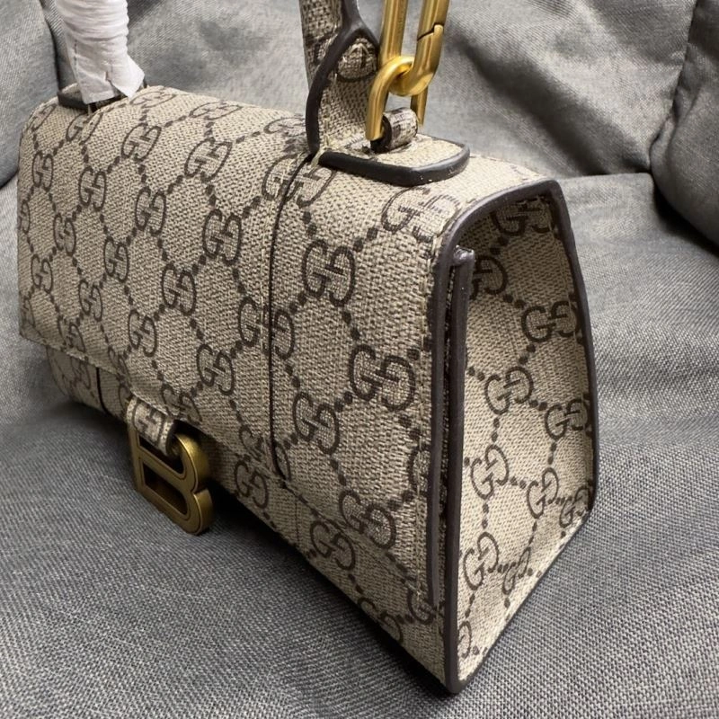 Balenciaga XS Hourglass Crescent Moon Bag in  Cowhide WaterResistant 69976
